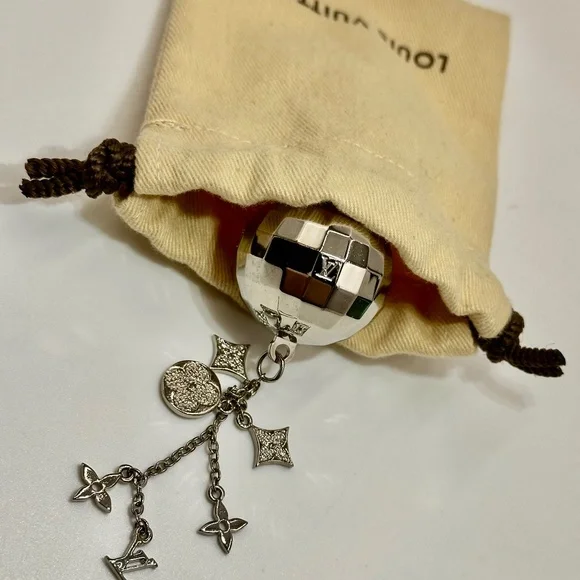 Louis Vuitton "Disco Ball" Bag Charm AUTHENTIC - Picture 2 of 16